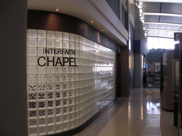 One of two interfaith chapels open 24-hours-a-day at Hartsfield-Jackson Atlanta International Airport, among the world's busiest.