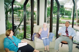 From the First Unitarian Universalist Congregation of the Palm Beaches, my dear friends (L-R): Mary Rubeiz, Chari Campbell and Gus Rubeiz enjoy the atmosphere.