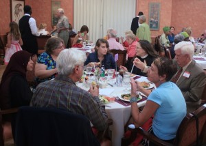 Nearly 100 people gathered for the 1st Interfaith Friendship Festival at Abbey Delray North. (Photo compliments of the Rev. Waymon T. Dixon, pastor, St. Paul’s AME Church and co-chairman, Delray Beach Interfaith Clergy Association.)